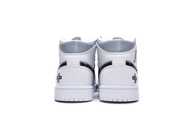 Nike Air Jordan 1 Mid PS5 'White Grey Black'