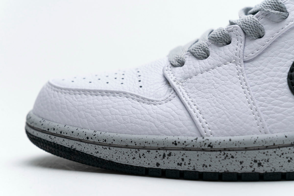 Air Jordan 1 Mid 'White Cement'