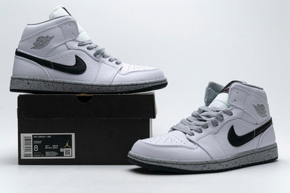 Air Jordan 1 Mid 'White Cement'