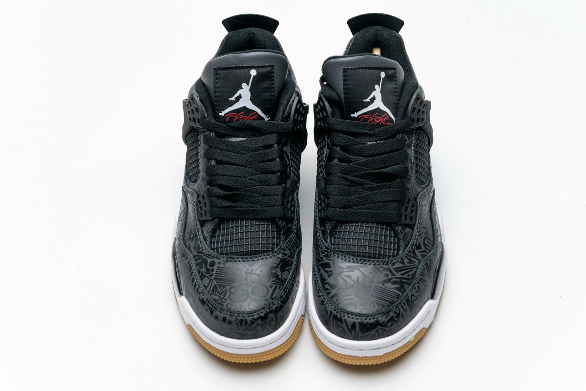 Air Jordan 4 Retro 'Black Laser' – Bold and Intricate