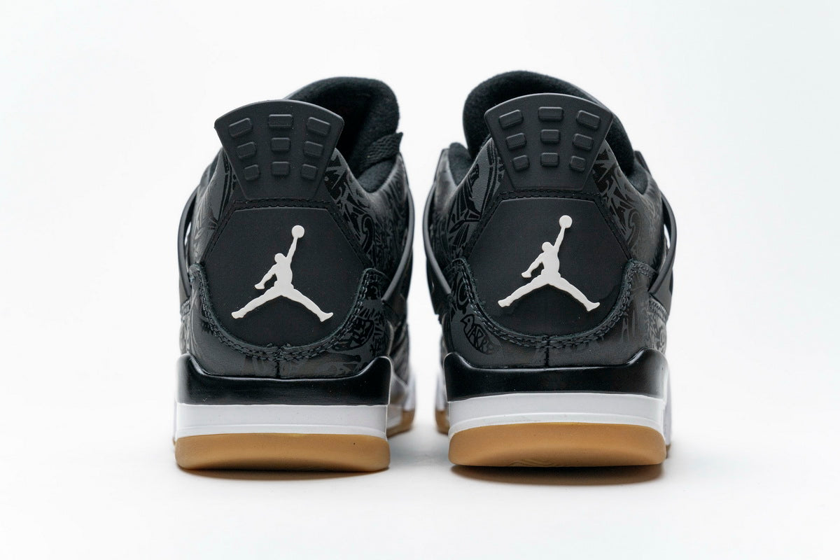 Air Jordan 4 Retro 'Black Laser' – Bold and Intricate