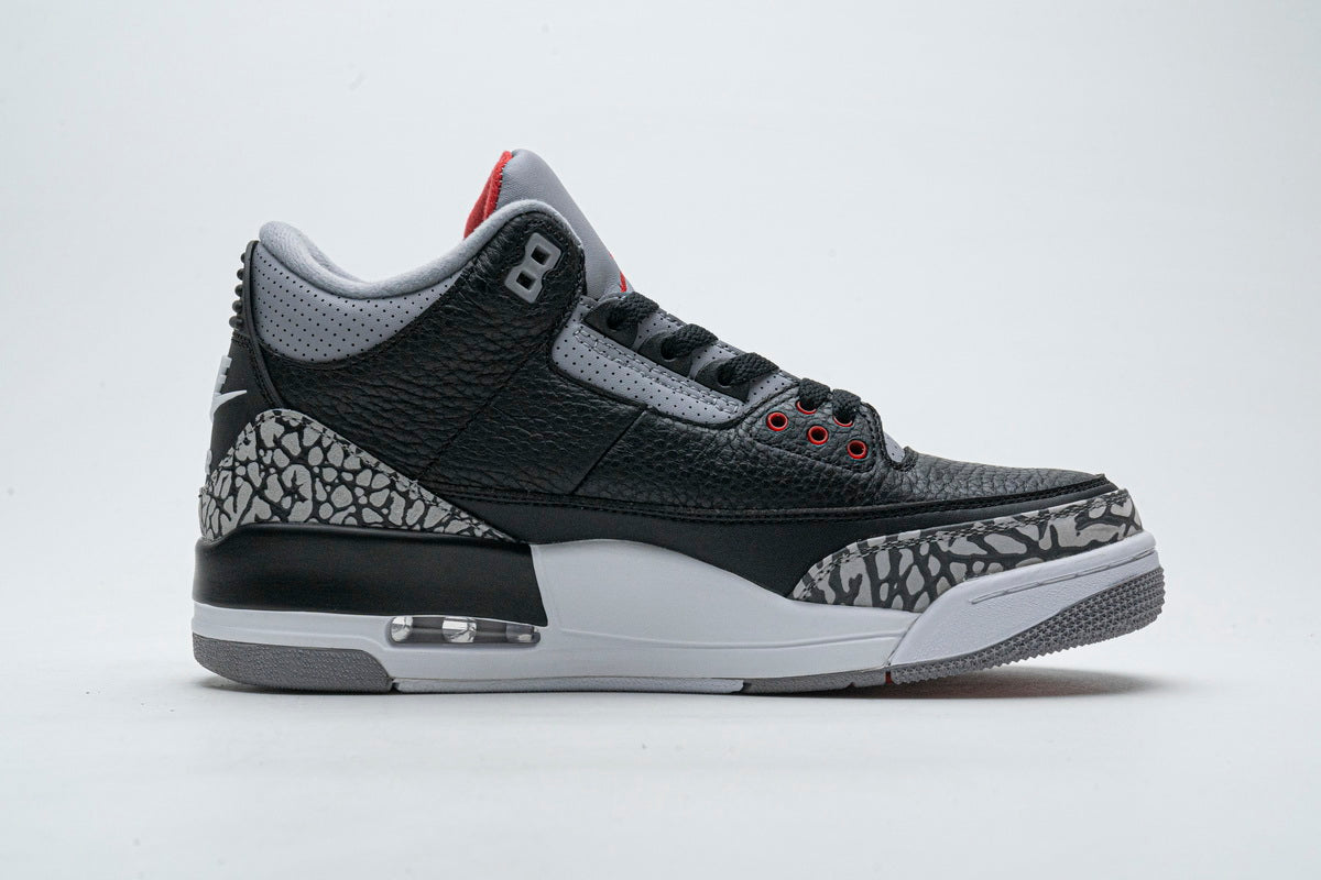 Air Jordan 3 Retro OG 'Black Cement' – Classic Basketball Sneaker
