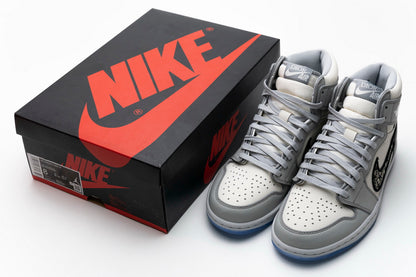 Air Jordan 1 High OG 'White Wolf Grey' - Luxury and Style Combined