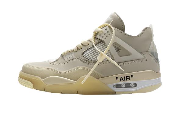 Air Jordan 4 SP 'Sail' Sneakers – Minimalist Off-White Design