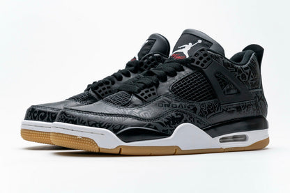 Air Jordan 4 Retro 'Black Laser' – Bold and Intricate
