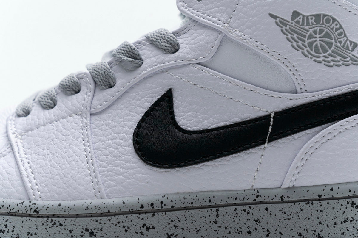 Air Jordan 1 Mid 'White Cement'
